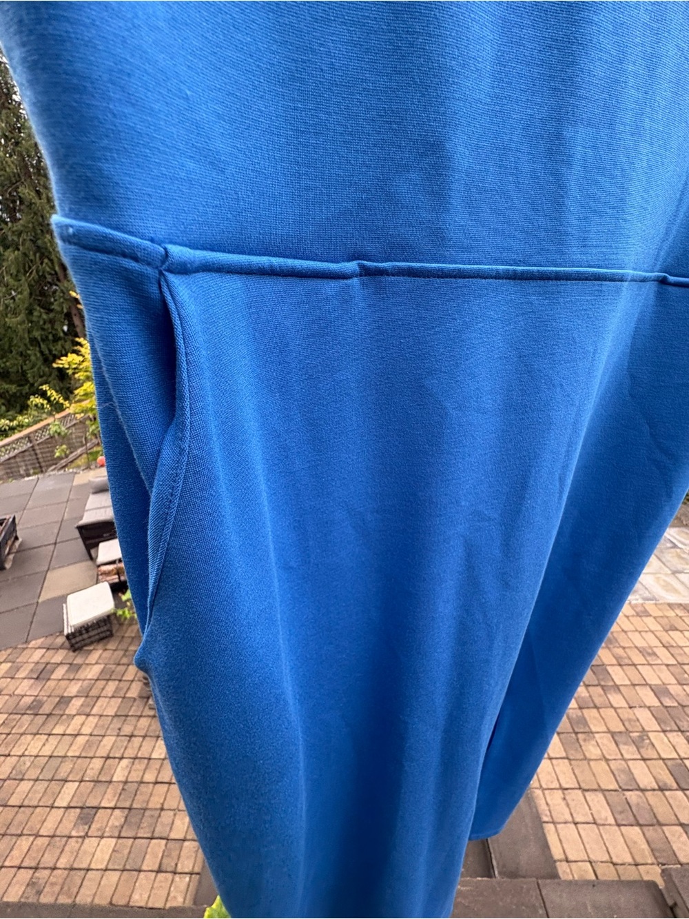 Blue Scoop Neck Tank Dress - Picture 4 of 4